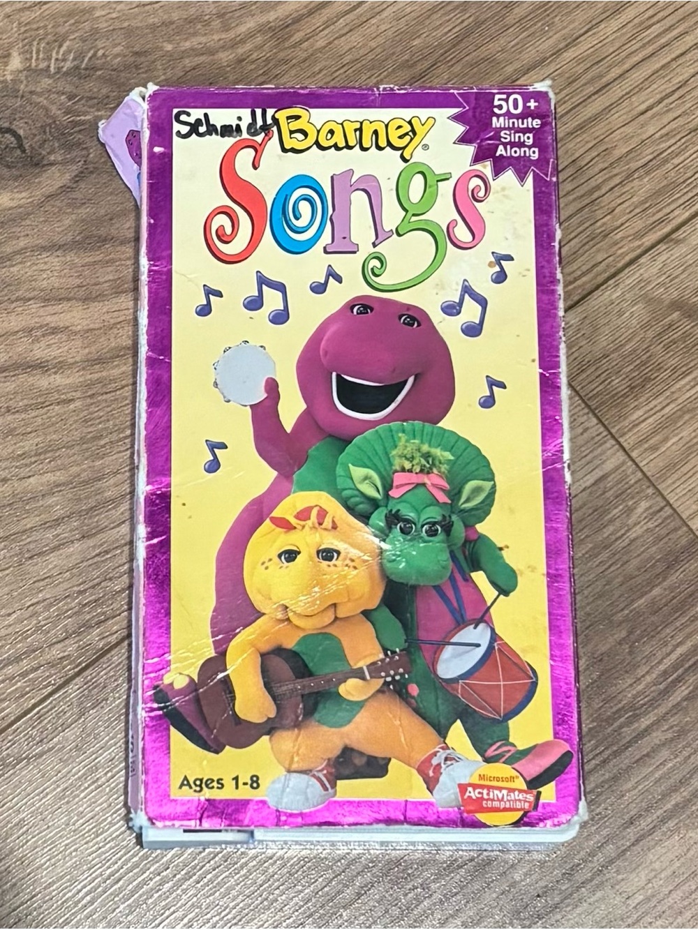 Vintage Barney Songs Sing Along VHS Tape 1995